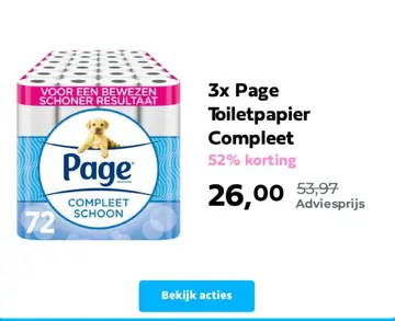 Aanbieding: 3x Page Toiletpapier Compleet