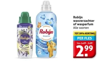 Aanbieding: Robijn wasverzachter of wasparfum