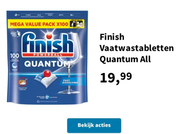 Promotie: Vaatwastabletten Quantum All