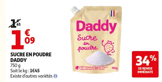 Offre: Sucre en poudre