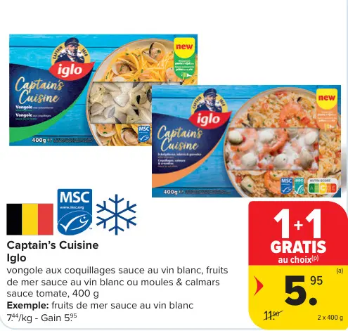 Offre: Captain's Cuisine Iglo
