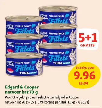 Aanbieding: Edgard & Cooper natvoer kat