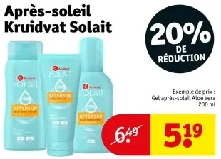 Offre: Après-soleil Kruidvat Solait