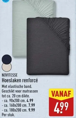 Aanbieding: Hoeslaken renforcé