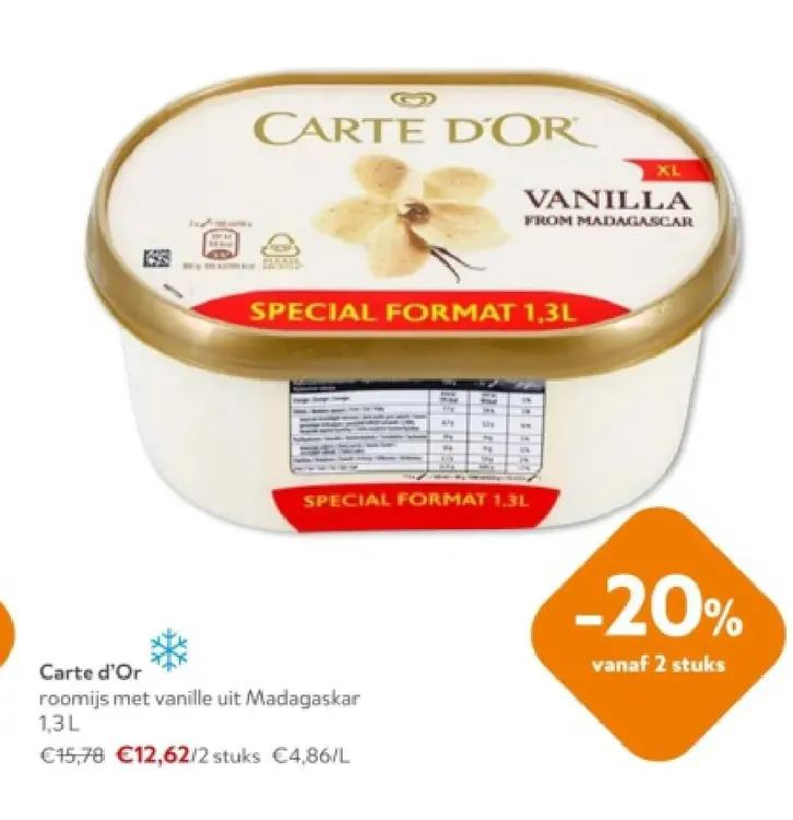 Promotie: roomijs met vanille uit Madagaskar