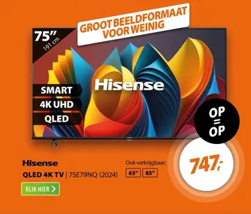 Aanbieding: Hisense 75E79NQ (2024)