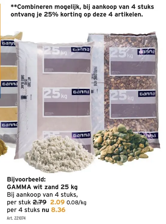 Promotie: wit zand