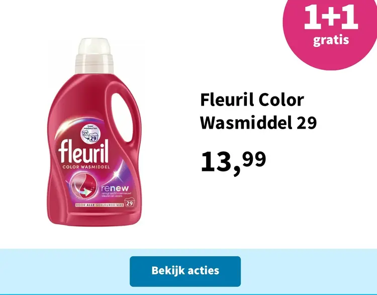 Aanbieding: Fleuril Color Wasmiddel 29