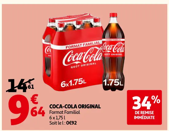 Offre: Coca-cola original
