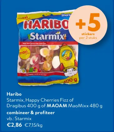Promotie: Starmix, Happy Cherries Fizz of Dragibus of M