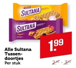 Aanbieding: Alle Sultana Tussendoortjes