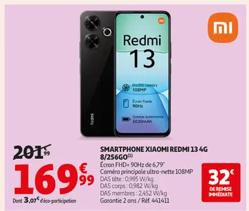 Aanbieding: Smartphone Xiaomi Redmi 13 4g