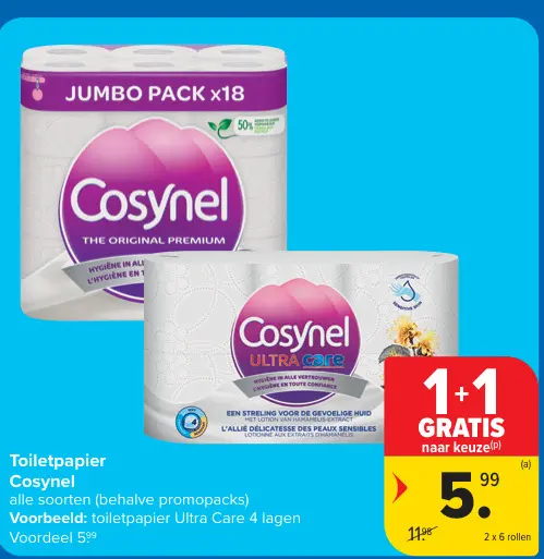 Promotie: Toiletpapier