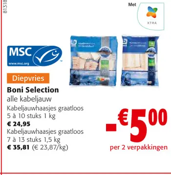 Aanbieding: Boni Selection alle kabeljauw Kabeljauwhaasje
