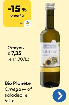 Aanbieding: Bio Planète Omega+- of saladeolie