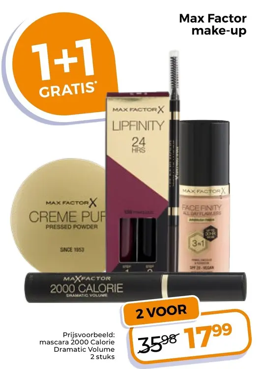 Aanbieding: Max Factor make-up
