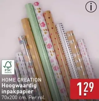 Aanbieding: Hoogwaardig inpakpapier