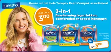 Aanbieding: Tampax Pearl Compak