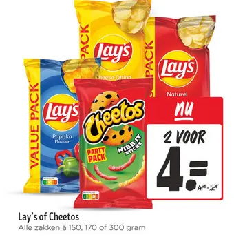 Aanbieding: Lay's of Cheetos
