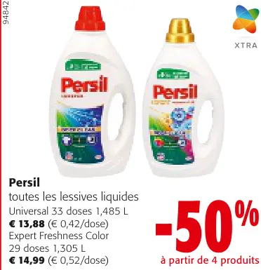 Offre: Persil toutes les lessives liquides