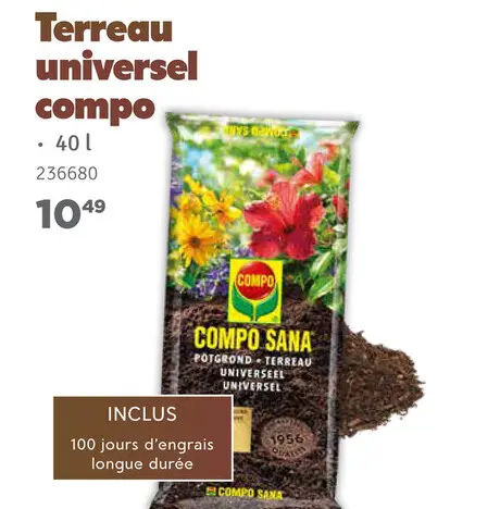 Offre: Terreau universel