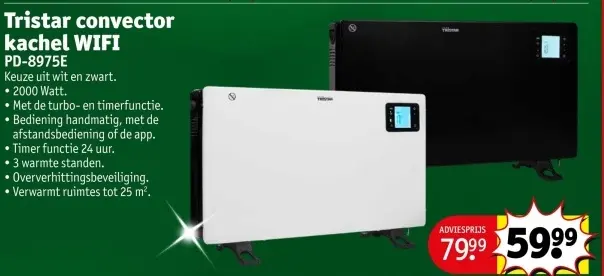 Promotie: Convector kachel WIFI PD-8975E