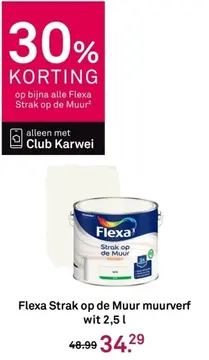 Aanbieding: Flexa Strak op de Muur muurverf wit