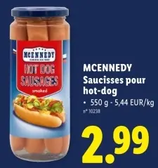 Offre: Saucisses pour hot-dog