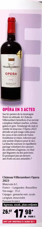 Offre: Château Villerambert Opera 2023