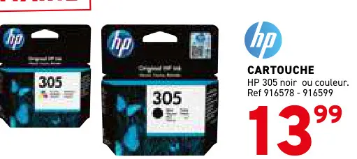 Offre: Cartouche HP 305
