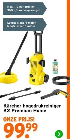 Aanbieding: Kärcher hogedrukreiniger K2 Premium Home