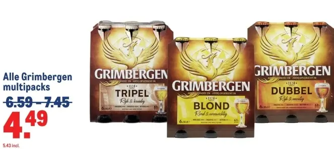 Aanbieding: Grimbergen multipacks