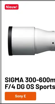 Aanbieding: SIGMA 300-600mm F/4 DG OS Sports
