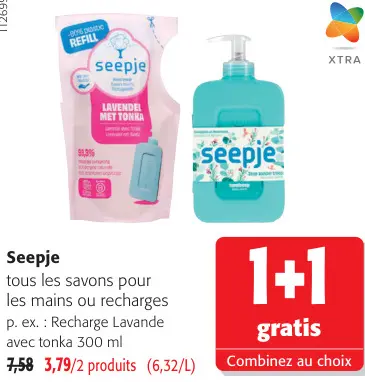 Offre: Tous les savons pour les mains ou recharges