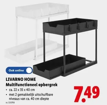 Promotie: Multifunctioneel opbergrek