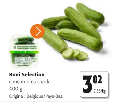 Offre: Concombres snack