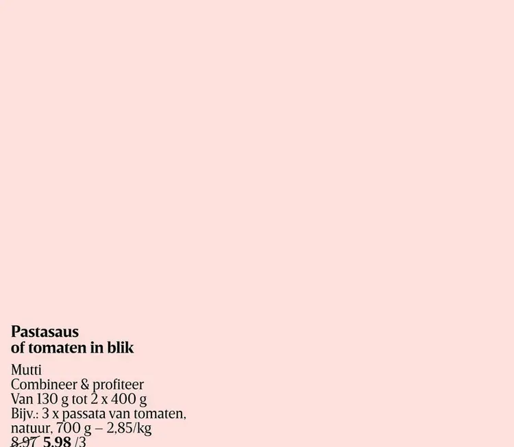 Promotie: Double Tomatenconcentraat