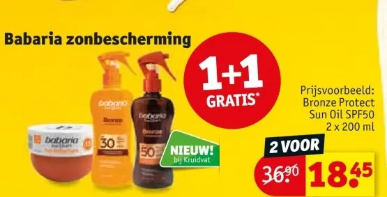 Aanbieding: Babaria zonbescherming