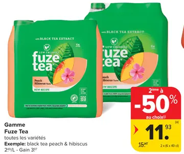 Offre: Gamme Fuze Tea
