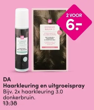 Aanbieding: Haarkleuring en uitgroeispray
