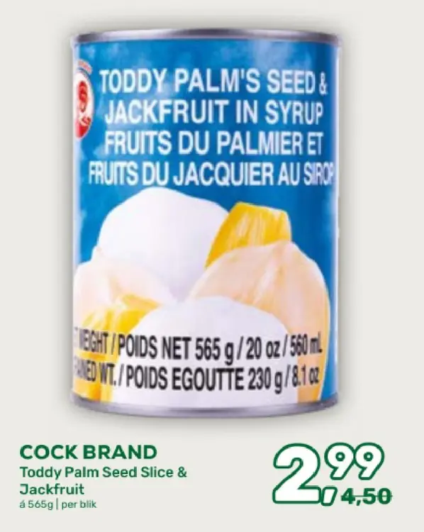 Aanbieding: Toddy Palm Seed Slice & Jackfruit