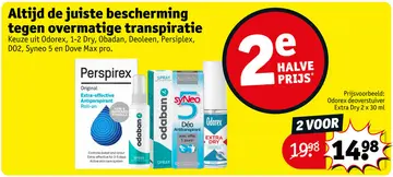Aanbieding: Bescherming tegen overmatige transpiratie