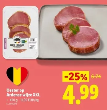 Promotie: Oester op Ardense wijze XXL