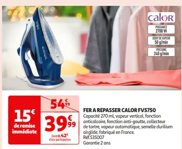 Aanbieding: FER A REPASSER CALOR FV5750