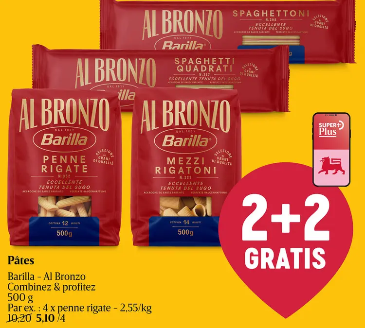 Offre: Pâtes Barilla - Al Bronzo