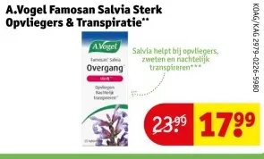 Aanbieding: A.Vogel Famosan Salvia Sterk Opvliegers & Transpiratie
