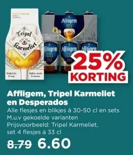 Aanbieding: Affligem, Tripel Karmeliet en Desperados
