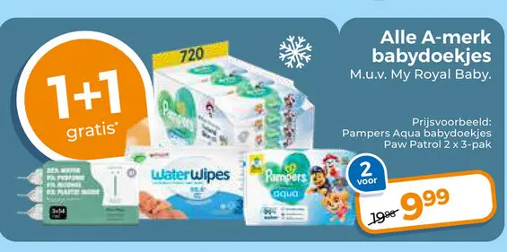 Aanbieding: Alle A-merk babydoekjes