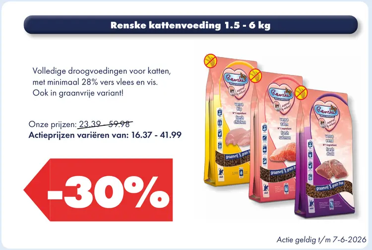 Aanbieding: Renske kattenvoeding