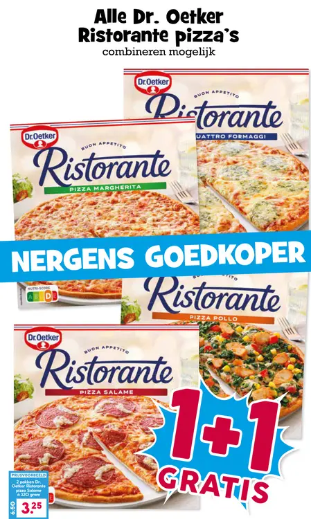 Aanbieding: Ristorante pizza's